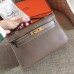 Replica Handbag Store Etoupe Epsom Kelly Pochette Handmade Bag