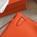 Replica Handbag Store Orange Epsom Kelly Pochette Handmade Bag