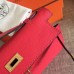 Replica Handbag Store Red Epsom Kelly Pochette Handmade Bag