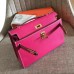 Replica Handbag Store Rose Red Epsom Kelly Pochette Handmade Bag