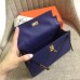 Replica Handbag Store Sapphire Epsom Kelly Pochette Handmade Bag