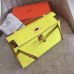 Replica Handbag Store Soufre Epsom Kelly Pochette Handmade Bag