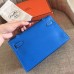 Replica Handbag Store Blue Izmir Swift Kelly Pochette Handmade Bag
