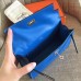 Replica Handbag Store Blue Izmir Swift Kelly Pochette Handmade Bag