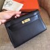 Replica Handbag Store Black Swift Kelly Pochette Handmade Bag Replica Handbag Store Black Swift Kelly Pochette Handmade Bag