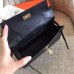 Replica Handbag Store Black Swift Kelly Pochette Handmade Bag Replica Handbag Store Black Swift Kelly Pochette Handmade Bag