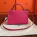 Replica Handbag Store Rose Red Epsom Kelly Mini II 20cm Handmade Bag