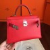 Replica Handbag Store Red Swift Kelly Mini II 20cm Handmade Bag