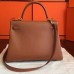 Replica Handbag Store Brown Swift Kelly Retourne 32cm Handmade Bag