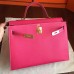 Replica Handbag Store Rose Tyrien Epsom Kelly 32cm Sellier Handmade Bag