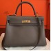 Replica Handbag Store Etoupe Swift Kelly Retourne 32cm Handmade Bag