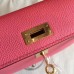 Replica Handbag Store Rose Lipstick Epsom Kelly Mini II 20cm Handmade Bag