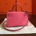 Replica Handbag Store Rose Lipstick Epsom Kelly Mini II 20cm Handmade Bag