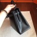 Replica Handbag Store So Black Box Kelly Retourne 32cm Handmade Bag