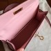 Replica Handbag Store Rose Dragee Swift Kelly Mini II 20cm Handmade Bag