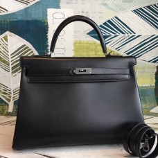 Replica Handbag Store All Black Box Kelly 35cm Handmade Bag Replica Handbag Store All Black Box Kelly 35cm Handmade Bag