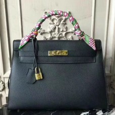 Replica Handbag Store Black Epsom Kelly 32cm Sellier Bag Replica Handbag Store Black Epsom Kelly 32cm Sellier Bag