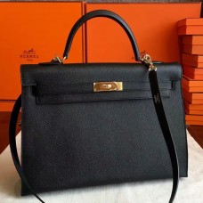 Replica Handbag Store Black Epsom Kelly 35cm Handmade Bag Replica Handbag Store Black Epsom Kelly 35cm Handmade Bag