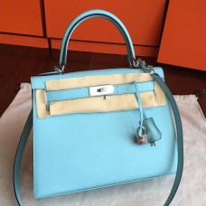 Replica Handbag Store Blue Atoll Epsom Kelly Sellier 28cm Handmade Bag Replica Handbag Store Blue Atoll Epsom Kelly Sellier 28cm Handmade Bag