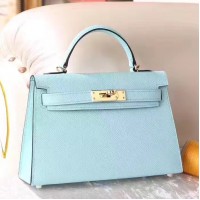 Replica Handbag Store Blue Zephyr Epsom Kelly Mini II 20cm Handmade Bag