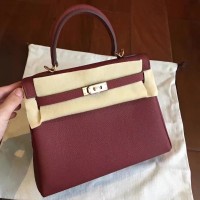 Replica Handbag Store Bordeaux Clemence Kelly 25cm Retourne Handmade Bag