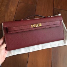 Replica Handbag Store Bordeaux Epsom Kelly Cut Clutch Handmade Bag Replica Handbag Store Bordeaux Epsom Kelly Cut Clutch Handmade Bag