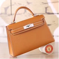 Replica Handbag Store Brown Epsom Kelly Mini II 20cm Handmade Bag Replica Handbag Store Brown Epsom Kelly Mini II 20cm Handmade Bag