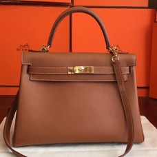 Replica Handbag Store Brown Swift Kelly Retourne 32cm Handmade Bag Replica Handbag Store Brown Swift Kelly Retourne 32cm Handmade Bag