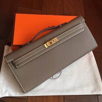 Replica Handbag Store Etoupe Epsom Kelly Cut Clutch Handmade Bag Replica Handbag Store Etoupe Epsom Kelly Cut Clutch Handmade Bag