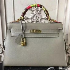Replica Handbag Store Grey Epsom Kelly 32cm Sellier Bag Replica Handbag Store Grey Epsom Kelly 32cm Sellier Bag