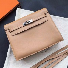 Replica Handbag Store Kelly Danse Bag In Brown Swift Leather Replica Handbag Store Kelly Danse Bag In Brown Swift Leather