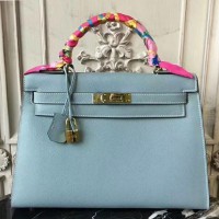 Replica Handbag Store Light Blue Epsom Kelly 32cm Sellier Bag Replica Handbag Store Light Blue Epsom Kelly 32cm Sellier Bag
