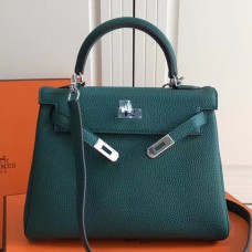 Replica Handbag Store Malachite Clemence Kelly 25cm PHW Bag