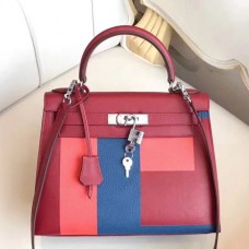 Replica Handbag Store Multicolor Blocks Kelly 28cm Ruby Bag Replica Handbag Store Multicolor Blocks Kelly 28cm Ruby Bag