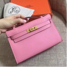 Replica Handbag Store Pink Epsom Kelly Pochette Handmade Bag