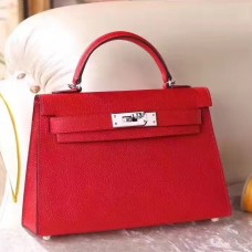 Replica Handbag Store Red Epsom Kelly Mini II 20cm Handmade Bag