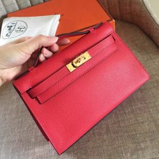 Replica Handbag Store Red Epsom Kelly Pochette Handmade Bag Replica Handbag Store Red Epsom Kelly Pochette Handmade Bag