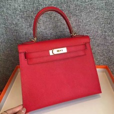 Replica Handbag Store Red Epsom Kelly Sellier 28cm Handmade Bag