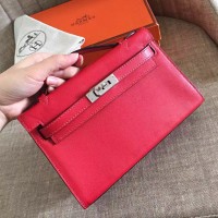Replica Handbag Store Red Swift Kelly Pochette Handmade Bag Replica Handbag Store Red Swift Kelly Pochette Handmade Bag