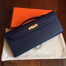 Replica Handbag Store Sapphire Epsom Kelly Cut Clutch Handmade Bag Replica Handbag Store Sapphire Epsom Kelly Cut Clutch Handmade Bag