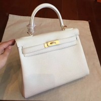 Replica Handbag Store White Clemence Kelly Retourne 28cm Handmade Bag Replica Handbag Store White Clemence Kelly Retourne 28cm Handmade Bag