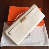 Replica Handbag Store White Epsom Kelly Cut Clutch Handmade Bag Replica Handbag Store White Epsom Kelly Cut Clutch Handmade Bag
