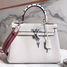 Replica Handbag Store White Kelly 28cm Bag With Zigzag Handle Replica Handbag Store White Kelly 28cm Bag With Zigzag Handle