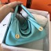 Replica Handbag Store Blue Atoll Lindy 30cm Swift Handmade Bag