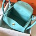 Replica Handbag Store Blue Atoll Lindy 30cm Swift Handmade Bag
