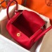 Replica Handbag Store Red Lindy 30cm Clemence Handmade Bag