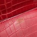 Replica Handbag Store Medor Clutch Bag In Cherry Crocodile Leather