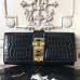 Replica Handbag Store Medor Clutch Bag In Black Crocodile Leather