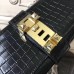 Replica Handbag Store Medor Clutch Bag In Black Crocodile Leather