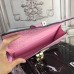 Replica Handbag Store Medor Clutch Bag In Pink Crocodile Leather